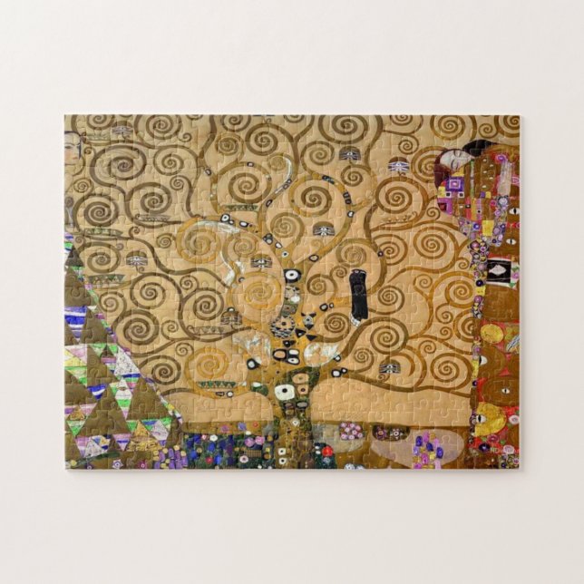 Der Baum des Lebens von Gustav Klimt Puzzle (Horizontal)