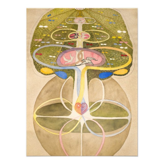 Der Baum des Wissens von Hilma af Klint Fotodruck (Vorne)