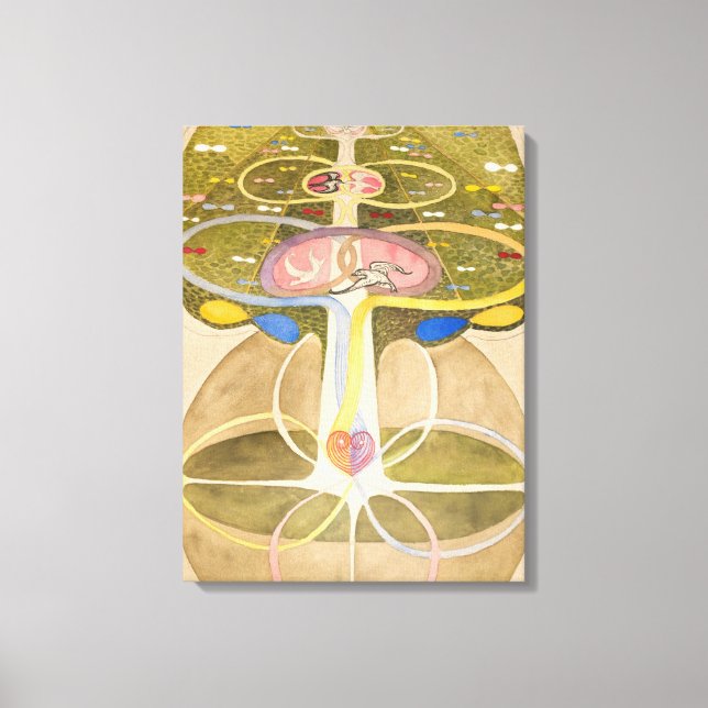 Der Baum des Wissens von Hilma af Klint Leinwanddruck (Vorderseite)