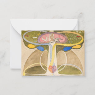 Der Baum des Wissens von Hilma af Klint Mitteilungskarte