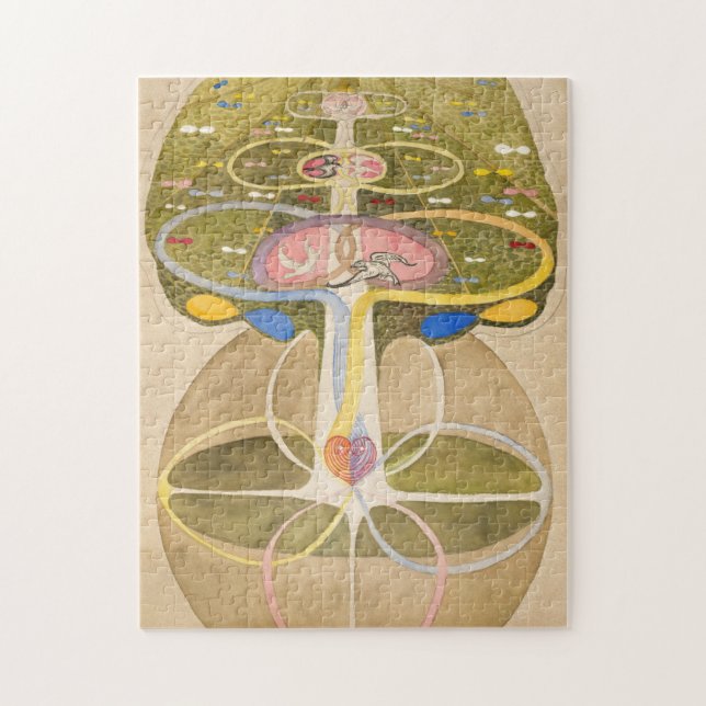 Der Baum des Wissens von Hilma af Klint Puzzle (Vertikal)