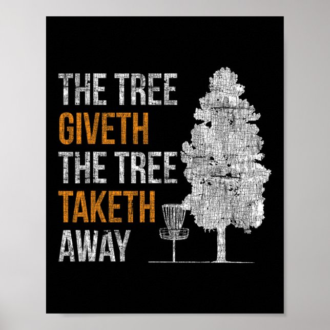 Der Baum gibt  Poster (Vorne)