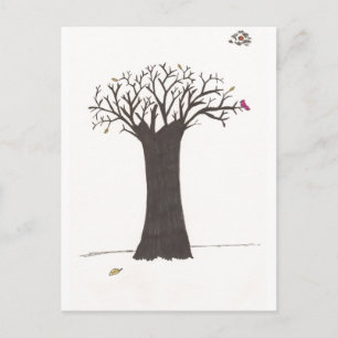 Der Baum im Herbst Postkarte