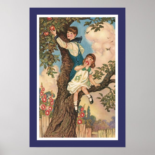 Der Baum klettert Poster (Vorne)