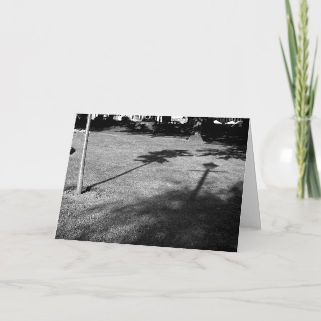 Der Baum und der Lamppost waren Freunde Karte (Vorderseite)