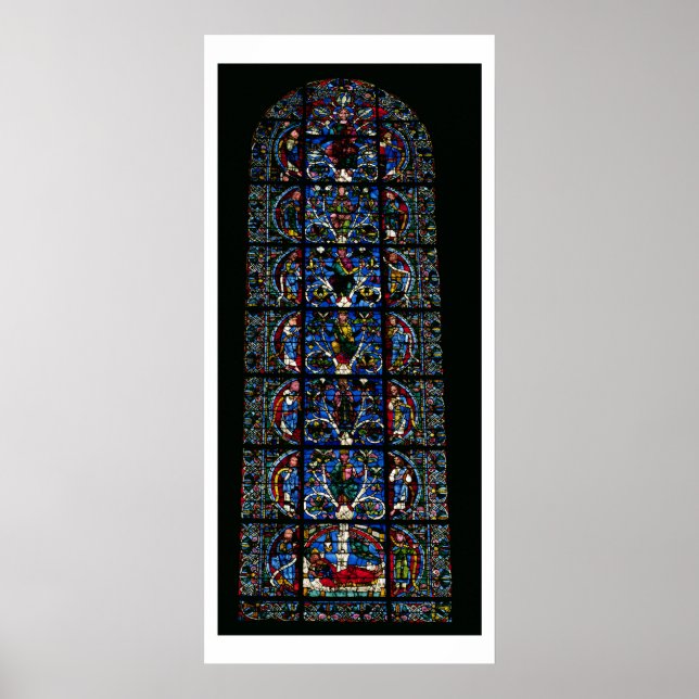 Der Baum von Jesse, ein Lancet-Fenster in der West Poster (Vorne)
