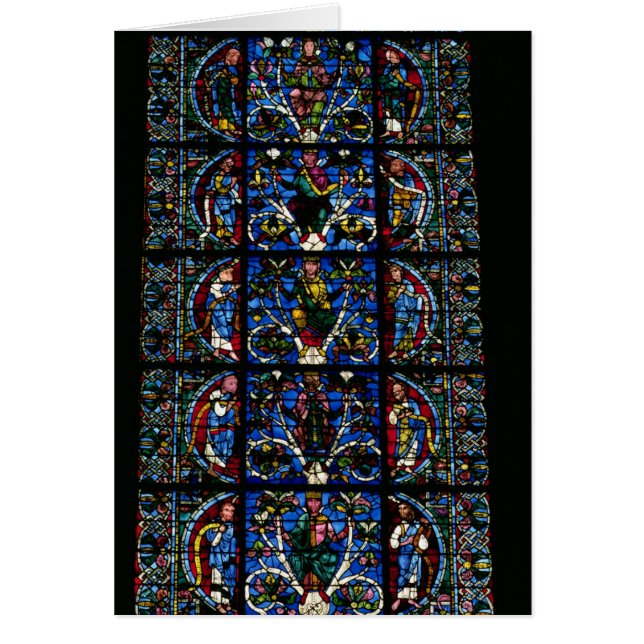 Der Baum von Jesse, Lanzettenfenster im Westfacad (Vorne)