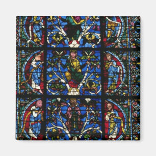 Der Baum von Jesse, Lanzettenfenster im Westfacad Magnet