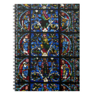 Der Baum von Jesse, Lanzettenfenster im Westfacad Notizblock