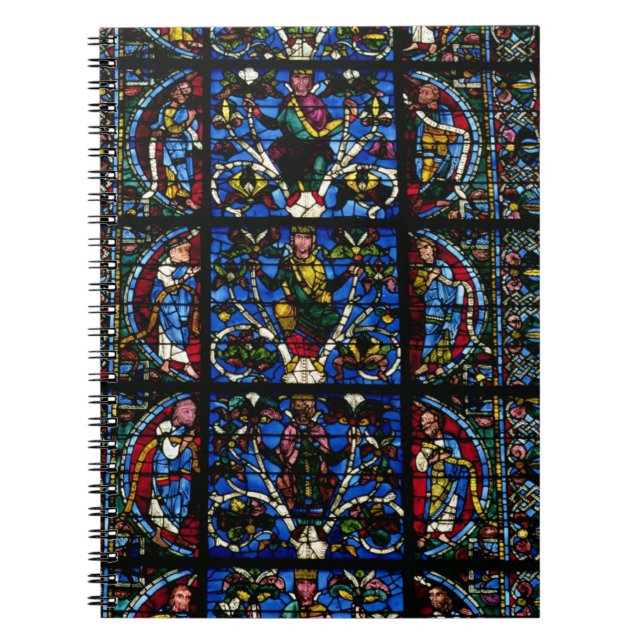 Der Baum von Jesse, Lanzettenfenster im Westfacad Notizblock (Vorderseite)
