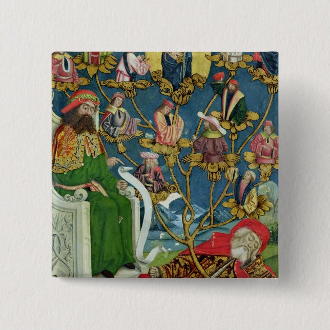 Der Baum von Jesse, vom Hauben-Altar, 1499 Button (Vorderseite)