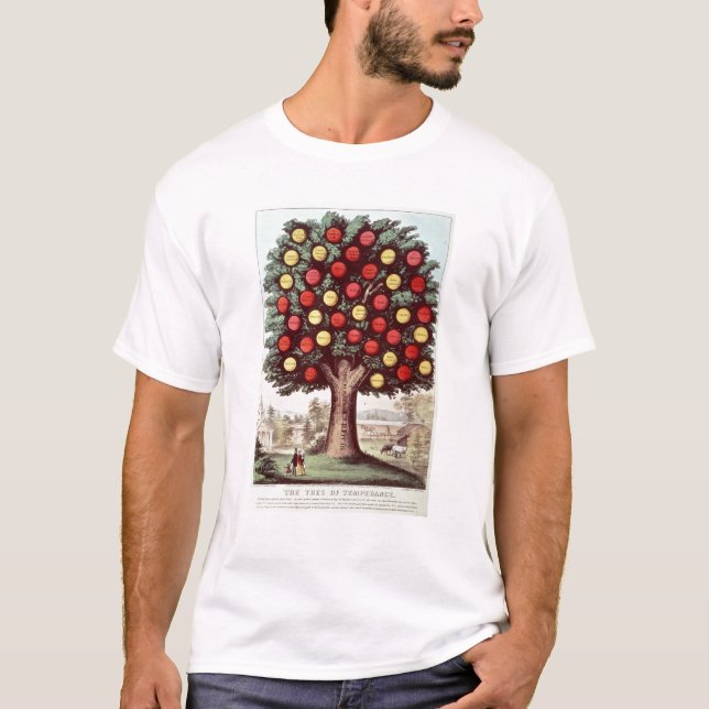 Der Baum von Mäßigkeit, 1872 T-Shirt (Vorderseite)