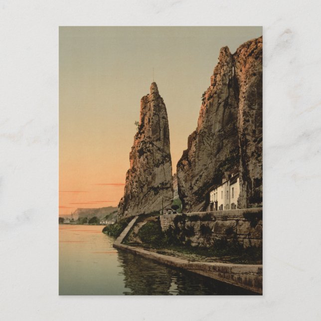 Der Bayard Rock, Dinant Postkarte (Vorderseite)