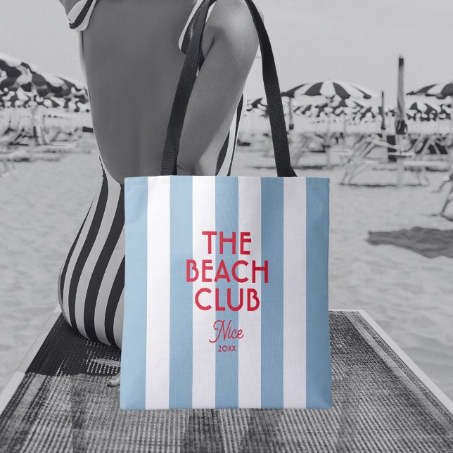 Der Beach Club Französisch Red Blue Cabana Strip (Von Creator hochgeladen)