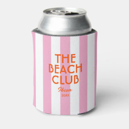 Der Beach Club Ibiza Pink Cabana Strip Dosenkühler