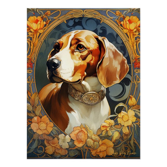 Der Beagle Dog 003 - Natalia Mucha Poster (Vorderseite)