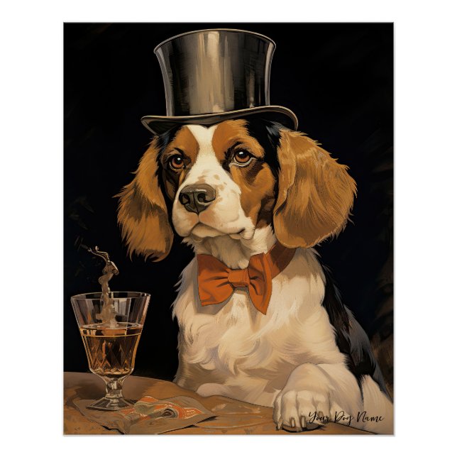 Der Beagle Dog 003 - Odessa Leyendecker Poster (Vorderseite)