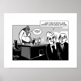 Der Beauftragte für die Einhaltung der Ausfuhrvors Poster