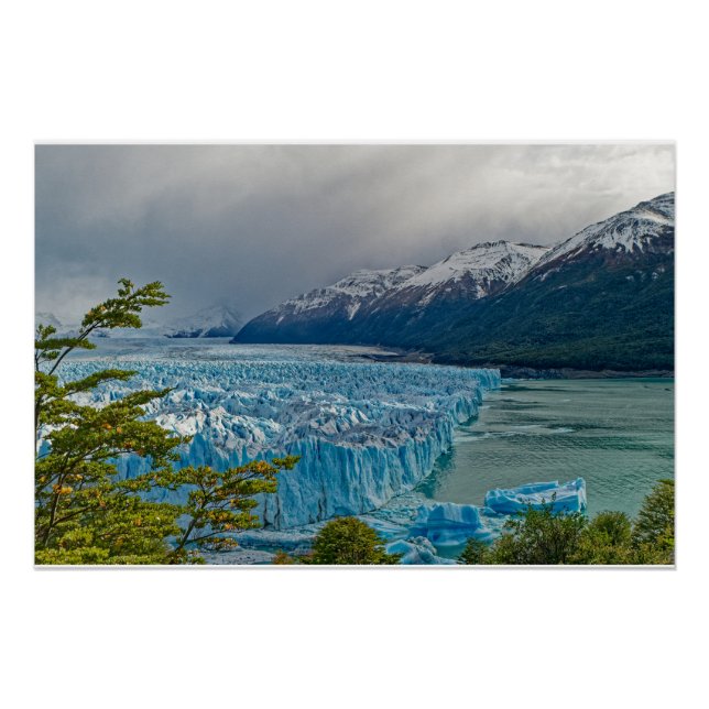 Der beeindruckende Perito-Moreno-Gletscher Poster (Vorderseite)