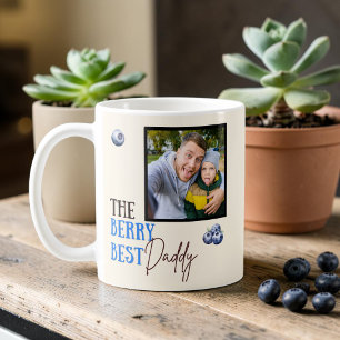 Der beere beste Daddy Foto Blaubeeren Kaffeetasse