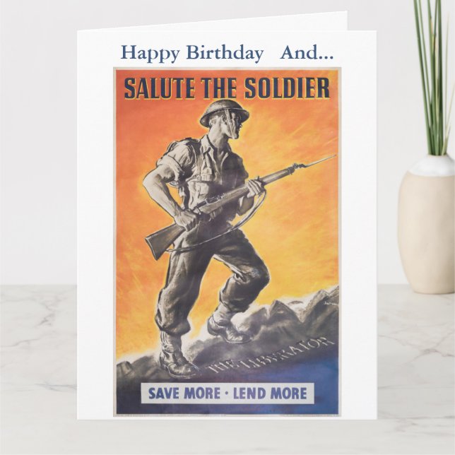 Der Befreier. Neudruck des britischen Kriegsposter Karte (Vorderseite)