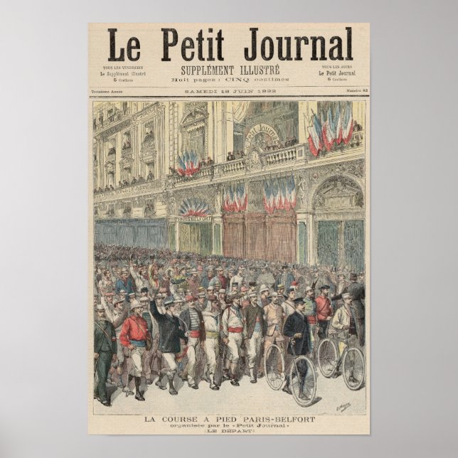 Der Beginn des Rennens Poster (Vorne)