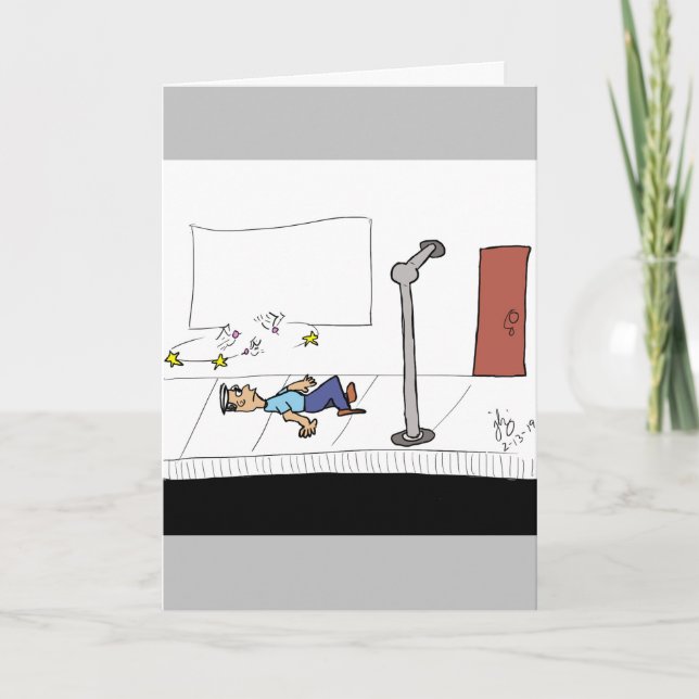 Der Beginn einer schlechten Joke-Grußkarte Dankeskarte (Vorderseite)