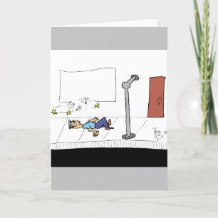 Der Beginn einer schlechten Joke-Grußkarte Dankeskarte