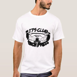 Der Behälter-T-Shirt 275 Verein-Bankdrücken-Män T-Shirt