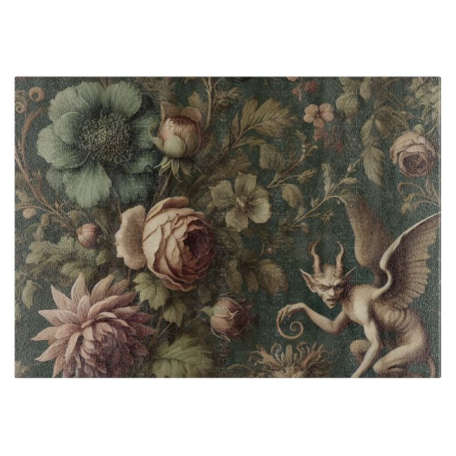 Der beleuchtete Watcher - gotische Viktorianisch Schneidebrett (Vorderseite)