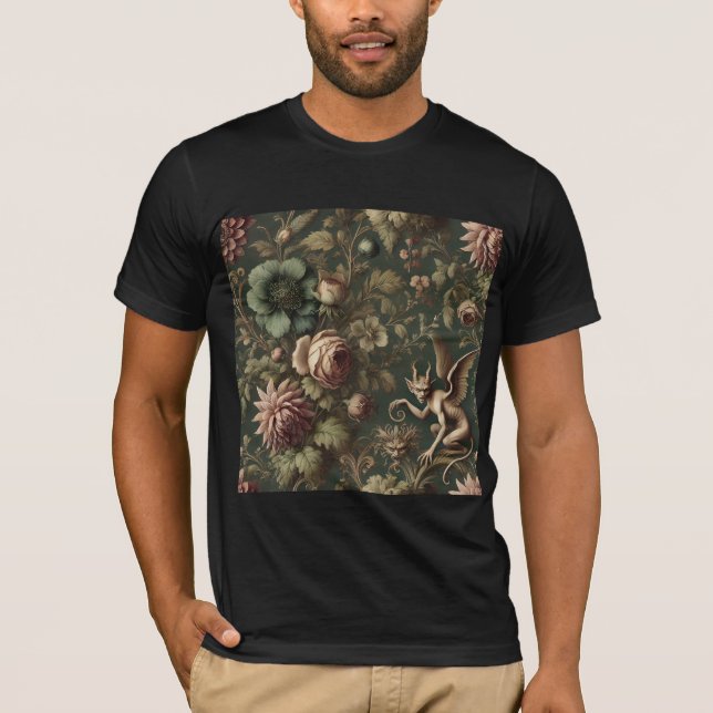 Der beleuchtete Watcher - gotische Viktorianisch T-Shirt (Vorderseite)