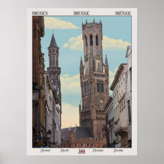 Der Belfry in Brügge Poster