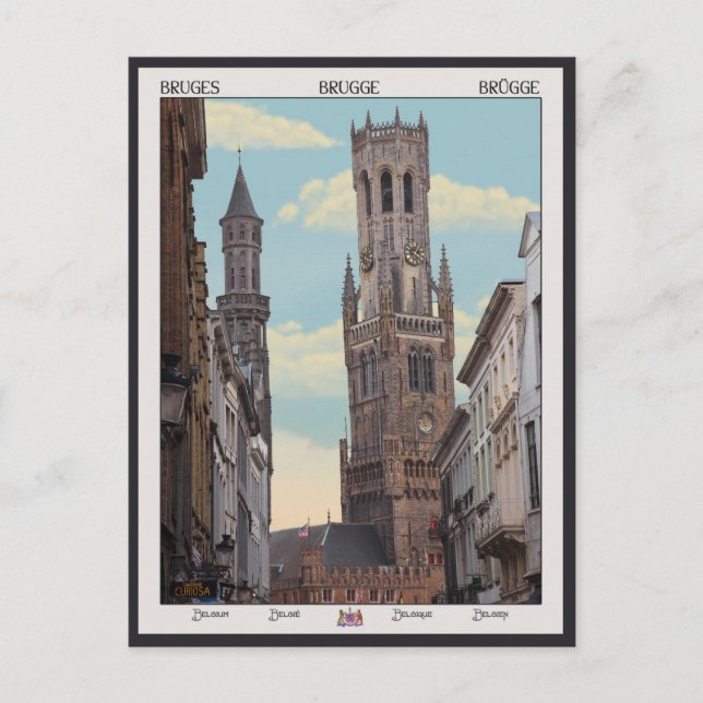 Der Belfry in Brügge Postkarte (Vorderseite)