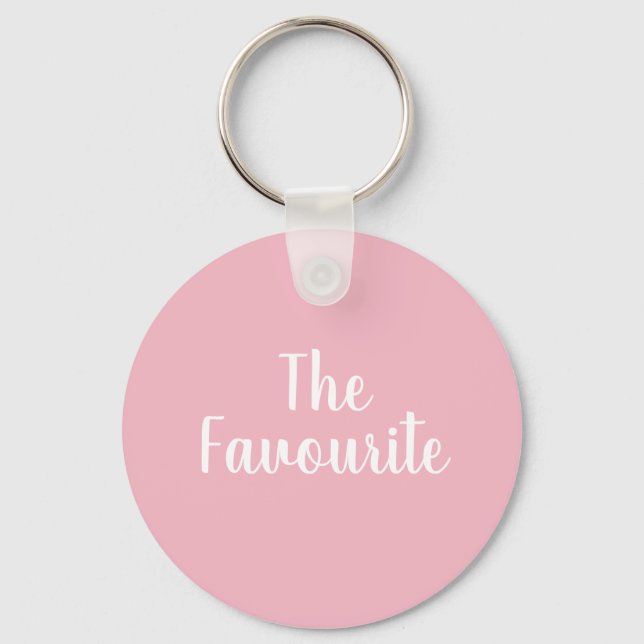Der beliebte rosa Schlüsselring Schlüsselanhänger (Vorderseite)