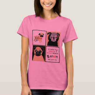Der Bella der APARN Rettungs-Mops-Frauen Mädchen- T-Shirt