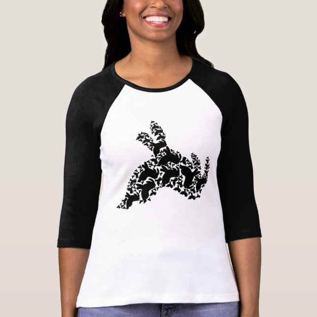 Der Bella der Multi-Nudibranch Frauen 3/4 Hülsen-T T-Shirt (Vorderseite)