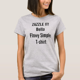 Der Bella Flowy der kundenspezifischen Frauen T-Shirt