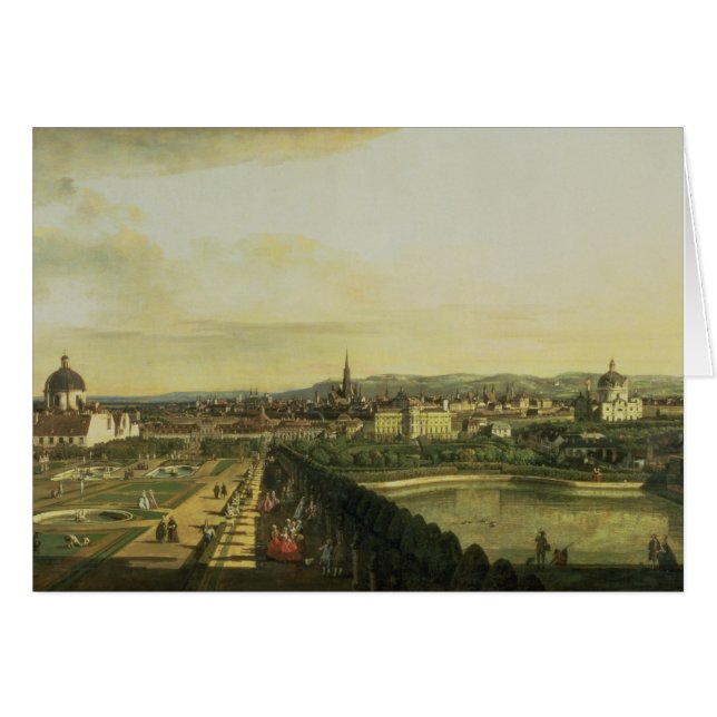 Der Belvedere von Gesehen, Wien (Vorderseite (Horizontal))