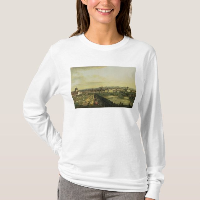 Der Belvedere von Gesehen, Wien T-Shirt (Vorderseite)