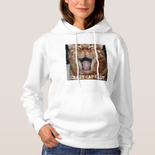 Der bengalische Hoodie "VERRÜCKTE CAT-DAME " der