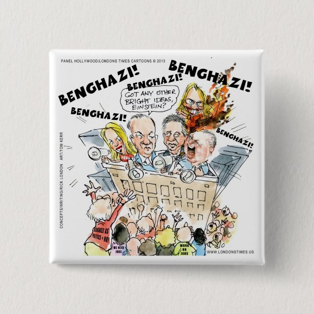 Der Benghazi-Shuffle Lustig Button (Vorderseite)