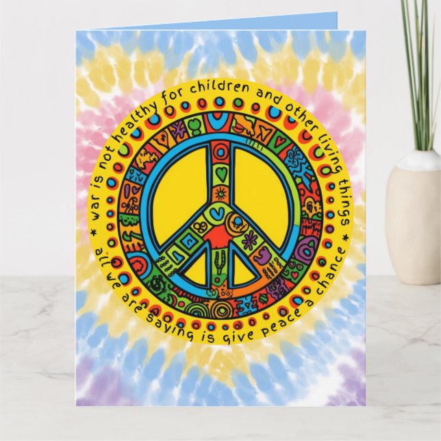 Der benutzerdefinierte Krieg ist nicht gesund ziti Karte (Vorderseite)