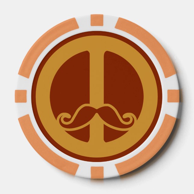 Der benutzerdefinierte Poker-Chips des Peace Stach Pokerchips (Vorderseite)