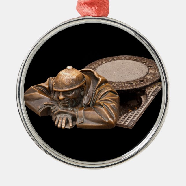 Der Beobachter Silbernes Ornament (Vorne)