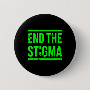 Der Berater des Stigma Mental Health Awareness War Button