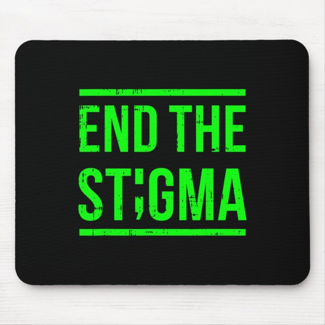 Der Berater des Stigma Mental Health Awareness War Mousepad (Vorne)
