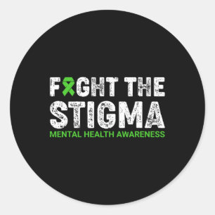 Der Berater des Stigma Mental Health Awareness War Runder Aufkleber