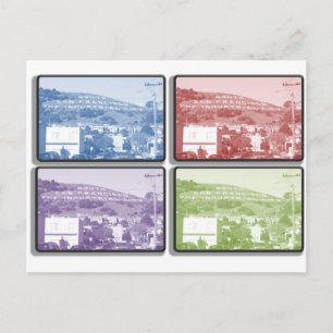 Der Berg - 4 Rahmen Postkarte