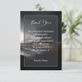 Der Berg Dankeskarte