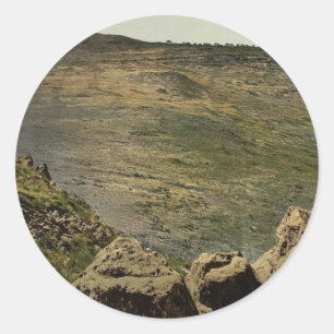 Der Berg der Beatitudes (d.h. Kafernaum, Israel) Runder Aufkleber